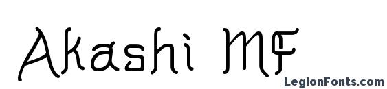 Akashi MF font, free Akashi MF font, preview Akashi MF font