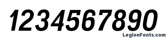 Akazan BoldItalic Font, Number Fonts