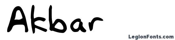 Akbar font, free Akbar font, preview Akbar font