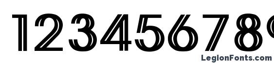 Akselerat Font, Number Fonts