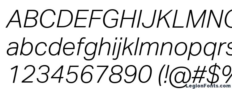 глифы шрифта AktivGroteskCorp LightItalic, символы шрифта AktivGroteskCorp LightItalic, символьная карта шрифта AktivGroteskCorp LightItalic, предварительный просмотр шрифта AktivGroteskCorp LightItalic, алфавит шрифта AktivGroteskCorp LightItalic, шрифт AktivGroteskCorp LightItalic