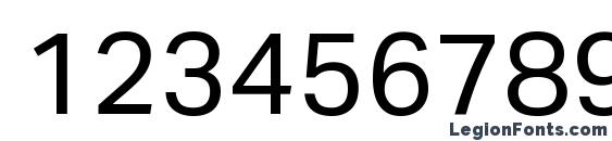 AktivGroteskCorp Regular Font, Number Fonts