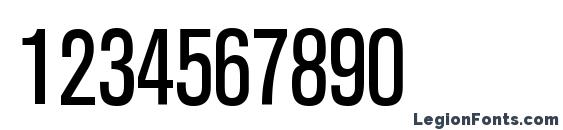 AkzentCond Regular DB Font, Number Fonts