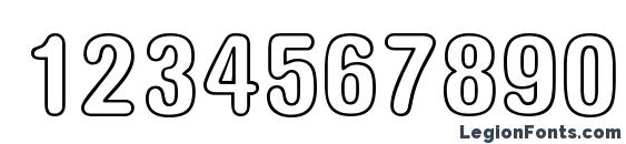 AkzentRoundedOutCond Bold DB Font, Number Fonts