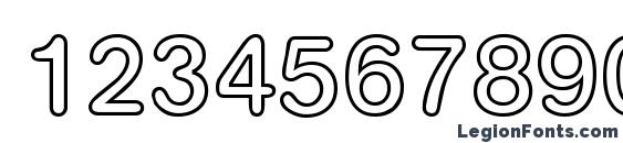 AkzentRoundedOutMedium Regular DB Font, Number Fonts