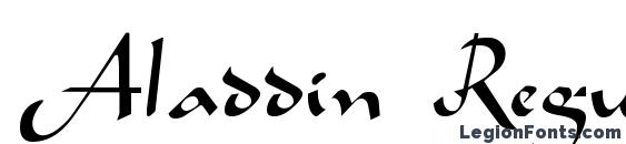 Aladdin Regular font, free Aladdin Regular font, preview Aladdin Regular font