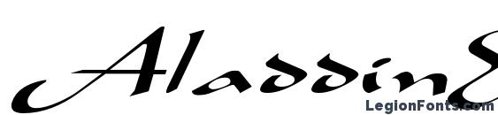 шрифт AladdinExpanded Italic, бесплатный шрифт AladdinExpanded Italic, предварительный просмотр шрифта AladdinExpanded Italic