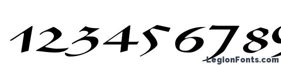 AladdinExpanded Regular Font, Number Fonts
