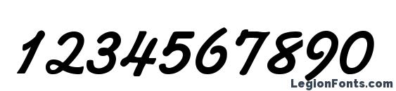 Alako Bold Font, Number Fonts