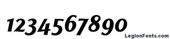 Albawing LT Italic Font, Number Fonts