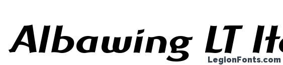 шрифт Albawing LT Italic, бесплатный шрифт Albawing LT Italic, предварительный просмотр шрифта Albawing LT Italic