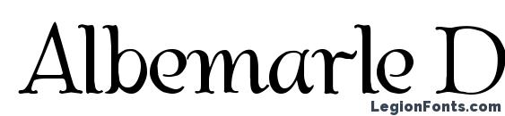 Albemarle Demo Font, Cool Fonts