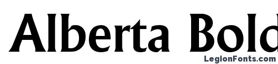 Alberta Bold font, free Alberta Bold font, preview Alberta Bold font