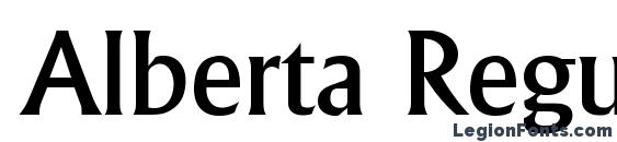 Alberta Regular font, free Alberta Regular font, preview Alberta Regular font
