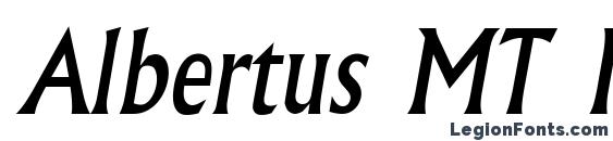 шрифт Albertus MT Italic, бесплатный шрифт Albertus MT Italic, предварительный просмотр шрифта Albertus MT Italic