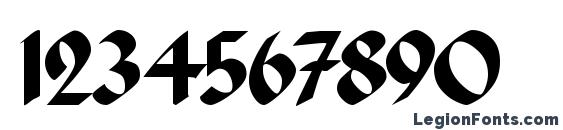 Albertus Font, Number Fonts