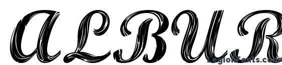 ALBURA Regular font, free ALBURA Regular font, preview ALBURA Regular font