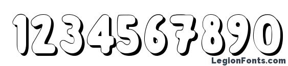 AlbusGrandShadow Font, Number Fonts