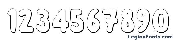 AlbusShadow Font, Number Fonts