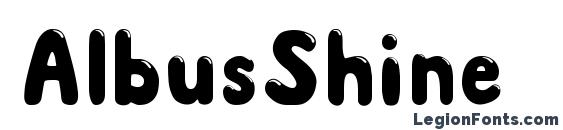 AlbusShine font, free AlbusShine font, preview AlbusShine font