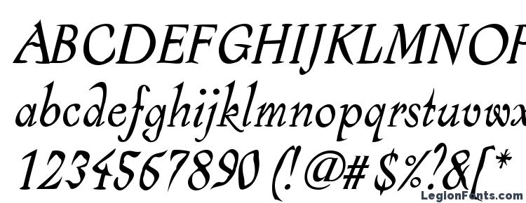 глифы шрифта Alcoholica Italic, символы шрифта Alcoholica Italic, символьная карта шрифта Alcoholica Italic, предварительный просмотр шрифта Alcoholica Italic, алфавит шрифта Alcoholica Italic, шрифт Alcoholica Italic