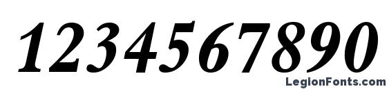 Aldine 401 Bold Italic BT Font, Number Fonts