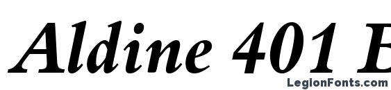 Aldine 401 Bold Italic BT Font