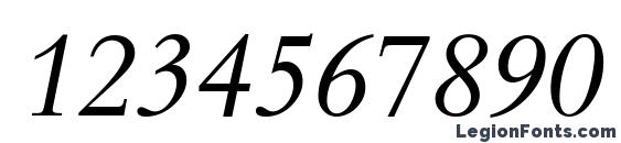 Aldine 401 Italic BT Font, Number Fonts