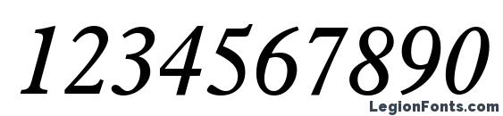 Aldine 721 Italic BT Font, Number Fonts