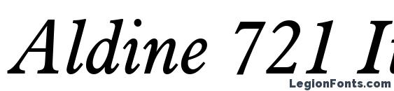Aldine 721 Italic BT Font