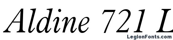 Aldine 721 Light Italic BT Font