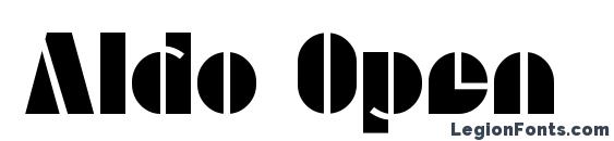 Aldo Open font, free Aldo Open font, preview Aldo Open font