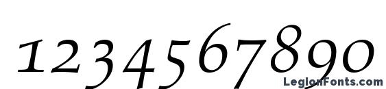 Aldus Italic Oldstyle Figures Font, Number Fonts