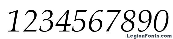 Aldus LT Italic Font, Number Fonts