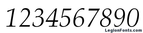 AldusLTStd Italic Font, Number Fonts