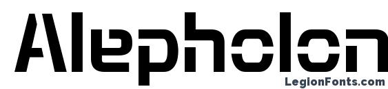 Alepholon Regular font, free Alepholon Regular font, preview Alepholon Regular font