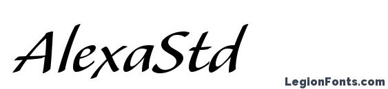 шрифт AlexaStd, бесплатный шрифт AlexaStd, предварительный просмотр шрифта AlexaStd