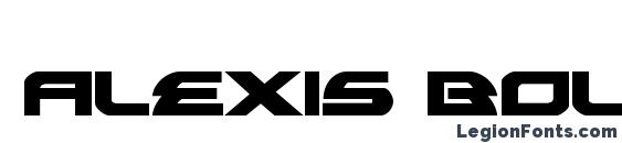 шрифт Alexis Bold, бесплатный шрифт Alexis Bold, предварительный просмотр шрифта Alexis Bold