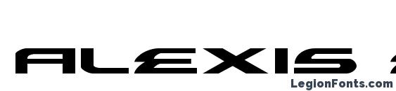 шрифт Alexis Expanded, бесплатный шрифт Alexis Expanded, предварительный просмотр шрифта Alexis Expanded