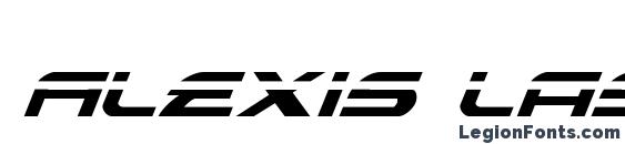 Alexis Laser Italic font, free Alexis Laser Italic font, preview Alexis Laser Italic font