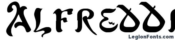 шрифт AlfredDrake, бесплатный шрифт AlfredDrake, предварительный просмотр шрифта AlfredDrake