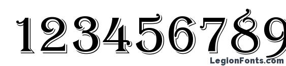 Alfredo Regular Font, Number Fonts