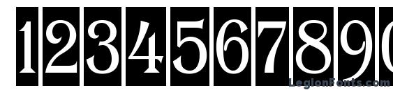 Algeri 9 Font, Number Fonts