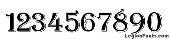 Algeria Font, Number Fonts