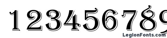 Algerian Font, Number Fonts