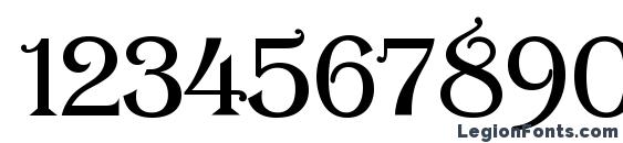 AlgerianBasDEE Font, Number Fonts