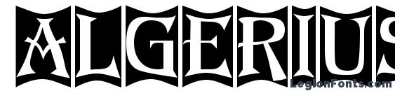 шрифт Algerius (2), бесплатный шрифт Algerius (2), предварительный просмотр шрифта Algerius (2)