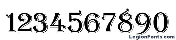 Algiers Font, Number Fonts