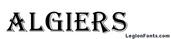 шрифт Algiers, бесплатный шрифт Algiers, предварительный просмотр шрифта Algiers