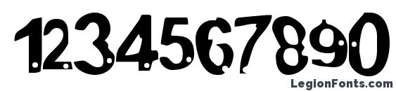 Alien MarksmanRegular Font, Number Fonts